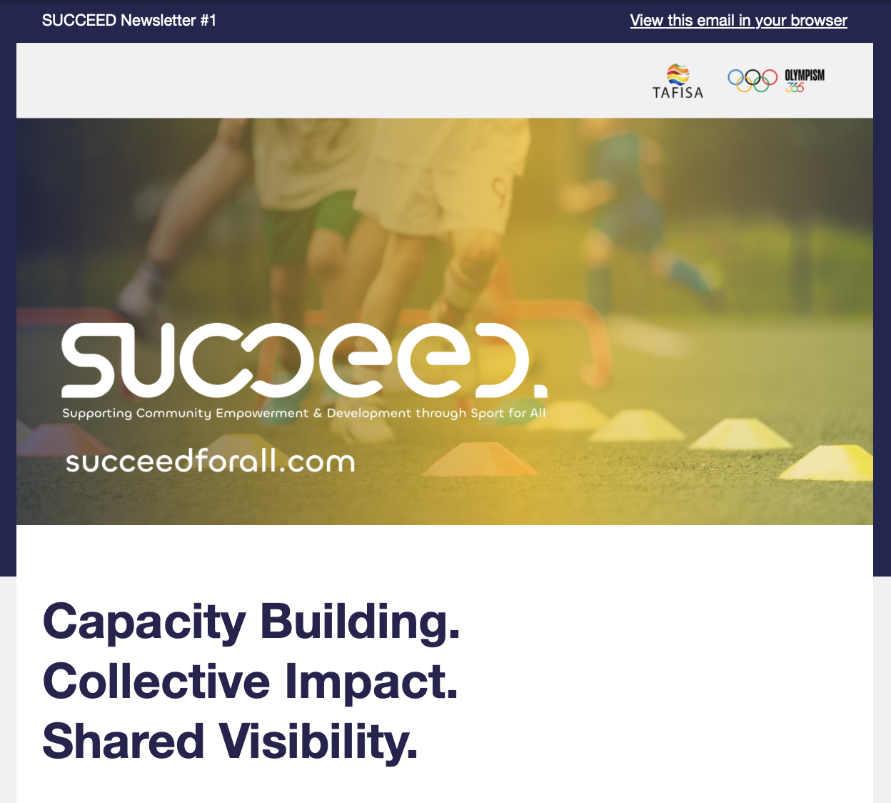 The first SUCCEED Newsletter is out!